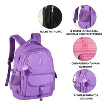 Mochila Escolar Costas Feminina Infantil Juvenil Rebecca Bonbon Soft Com Matelassê 2025 Original