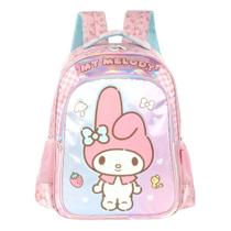 Mochila Escolar Costas My Melody Hello Kitty Infantil Mochila Escolar Costas My Melody Hello Kitty Infantil