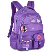 Mochila Escolar Costas Rebecca Bonbon Patch Miçangas Menina Adolescente Volta Às Aulas Estilosa Espaçosa Feminina