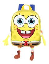 Mochila Escolar Creche Bob Esponja 3d Costa Infantil Menino Mochila Escolar Creche Bob Esponja 3d Costa Infantil Menino