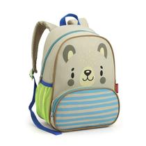 Mochila Escolar Creche Infantil Masculina Bolsa De Costas Ursinho Menino 13" Seanite Zoop Mochilinha Urso Com Alça Acolchoada