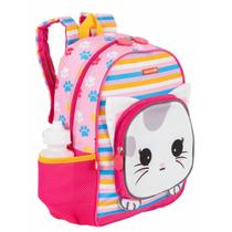 Mochila Escolar Creche Passeio Infantil Media Kids Cat Sestini Rosa