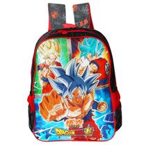 Mochila Escolar De Alças Dragon Ball Z Anime Infantil Super