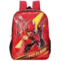 Mochila Escolar De Alças Flash Liga Da Justiça Dc Comics