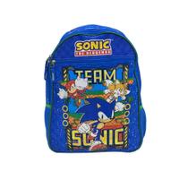 Mochila Escolar De Alças Sonic The Hedgehog Geomaze Infantil - Pacific