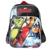 Mochila Escolar De Alças Vingadores Vermelha Dois Bolsos