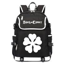 Mochila escolar de anime Black Clovers para meninos e meninas adolescentes Mochila escolar de anime Black Clovers para meninos e meninas adolescentes