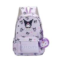 Mochila Escolar De Anime Cute Hello Kitty Kuromi Cinnamoroll Para Meninas, Conjunto De Mochila Para
