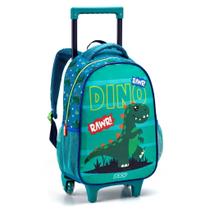 Mochila Escolar De Carrinho Infantil Masculina 16" Dino/tubarao Mochila Escolar De Carrinho Infantil Masculina 16" Dino/tubarao