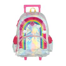 Mochila Escolar de Carrinho Infantil Sem Alça Luxcel IC41132UP UP4YOU Arco íris Cor:Prata Mochila Escolar de Carrinho Infantil Sem Alça Luxcel IC41132UP UP4YOU Arco íris Cor:Prata