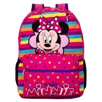 Mochila Escolar de Costa Infantil Minnie Disney Rosa Aula