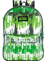 Mochila Escolar de Costa Nickelodeon Slime Transparente Original Xeryus