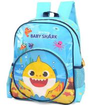 Mochila Escolar De Costas Baby Sharks Azul Claro Luxcel