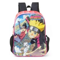 Mochila Escolar de Costas Boruto Vermelho