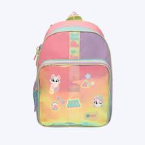 Mochila Escolar de Costas Color Block Menina Puket 050403856