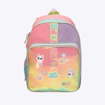 Mochila Escolar de Costas Color Block Menina Puket 050403856 Mochila Escolar de Costas Color Block Menina Puket 050403856