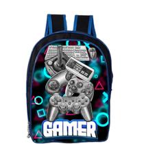 Mochila Escolar de Costas infantil Juvenil Masculina Menino - Gamer - RDM