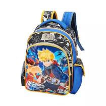 Mochila Escolar De Costas Infantil Ninja Do Espaço Tamanho Médio