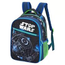 Mochila Escolar De Costas Infantil Stop Wars Guerra Tamanho Médio