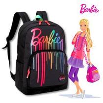 Mochila Escolar de Costas Juvenil Bolsa Universitária Barbie Oficial Luxcel