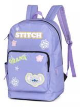 Mochila Escolar de Costas Lilo Stitch Disney Lilas Original