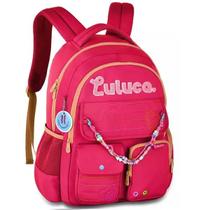 Mochila Escolar de Costas Luluca Miçangas Juvenil LU24611 Rosa Mochila Escolar de Costas Luluca Miçangas Juvenil LU24611 Rosa