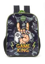 Mochila Escolar De Costas Menino Video Game Gamer Gare King - Dermiwil