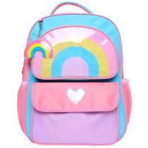 Mochila escolar de costas rainbow infantil yins 16" ys42179