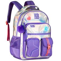Mochila Escolar de Costas Rebecca Bonbon Holografico Shine RB27020 Lilas Mochila Escolar de Costas Rebecca Bonbon Holografico Shine RB27020 Lilas