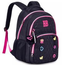 Mochila Escolar de Costas Rebecca Bonbon SOFT Matelasse Preto REF 24580