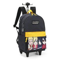 Mochila Escolar de Rodas e Costas Boruto Reforçada Original