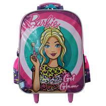 Mochila Escolar De Rodas Juvenil Da Barbie Com Dois Bolsos