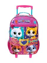 Mochila Escolar De Rodas Super Gatinhos Mochila Escolar De Rodas Super Gatinhos