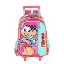 Mochila Escolar de Rodas Turma da Mônica Infantil Meninas