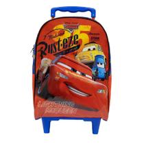 Mochila Escolar De Rodinha Disney Carros Vermelha - Xeryus