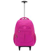 Mochila Escolar De Rodinha Em Nylon Tactel Juvenil E Adulto