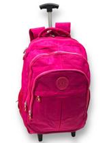 Mochila Escolar De Rodinha Em Nylon Tactel Juvenil E Adulto