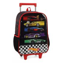 Mochila Escolar De Rodinha Hotwheels Carros Luxcel Esportiva