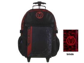 Mochila Escolar De Rodinha Juvenil Marvel Comics Iron Man