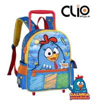 Mochila Escolar De Rodinha Mini Infantil Galinha Pintadinha