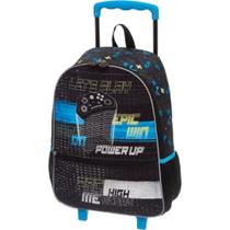 Mochila Escolar De Rodinha Pack Me High Score Preta - Pacific