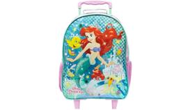 Mochila Escolar De Rodinha Princesa Disney Ariel Original