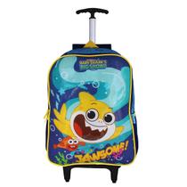 Mochila Escolar De Rodinhas Baby Shark Infantil Amarelo Mochila Escolar De Rodinhas Baby Shark Infantil Amarelo