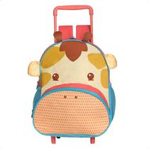 Mochila Escolar De Rodinhas Infantil Estampa Girafa - Clio Pets