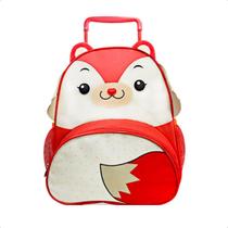 Mochila Escolar De Rodinhas Infantil Estampa Raposinha - Clio Pets