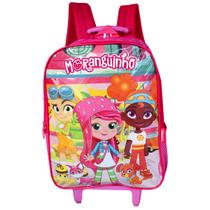 Mochila Escolar De Rodinhas Infantil Juvenil Da Moranguinho