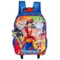 Mochila Escolar De Rodinhas Luffy Pirata One Piece Anime