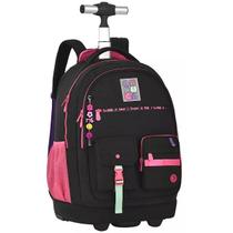 Mochila Escolar de Rodinhas Luluca Clio STYLE LU24599 Preto Mochila Escolar de Rodinhas Luluca Clio STYLE LU24599 Preto