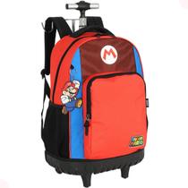 Mochila Escolar de Rodinhas Oficial Super Mario World