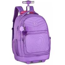 Mochila Escolar de Rodinhas Rebecca Bonbon RB24673 Lilas